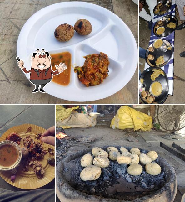 Food at Daddu Desi Daal Baati