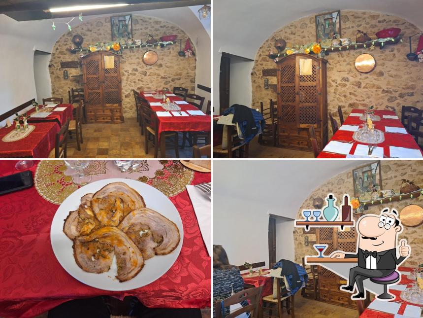 Gli interni di Hosteria Il Ciabattino