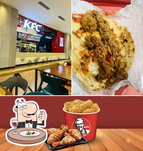 Among various things one can find food and interior at KFC