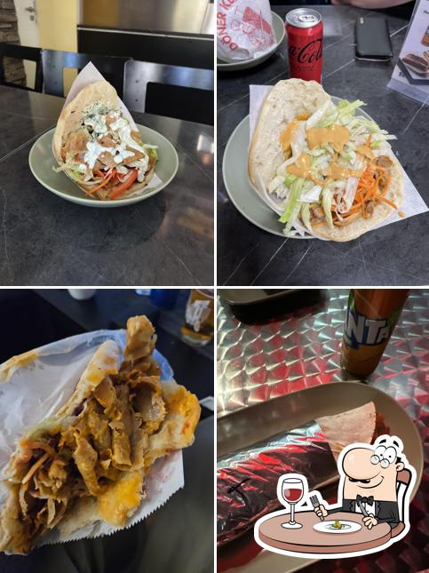 Panino con maiale stirato al Eva Kebab Pizza