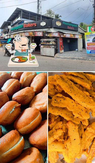 This is the photo depicting food and exterior at Poomangalath Bakery