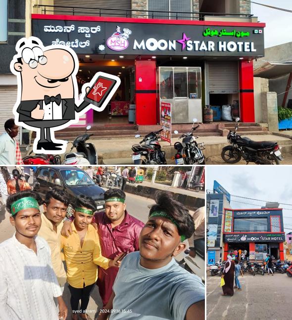 The exterior of Moon star hotel MB Road Kolar