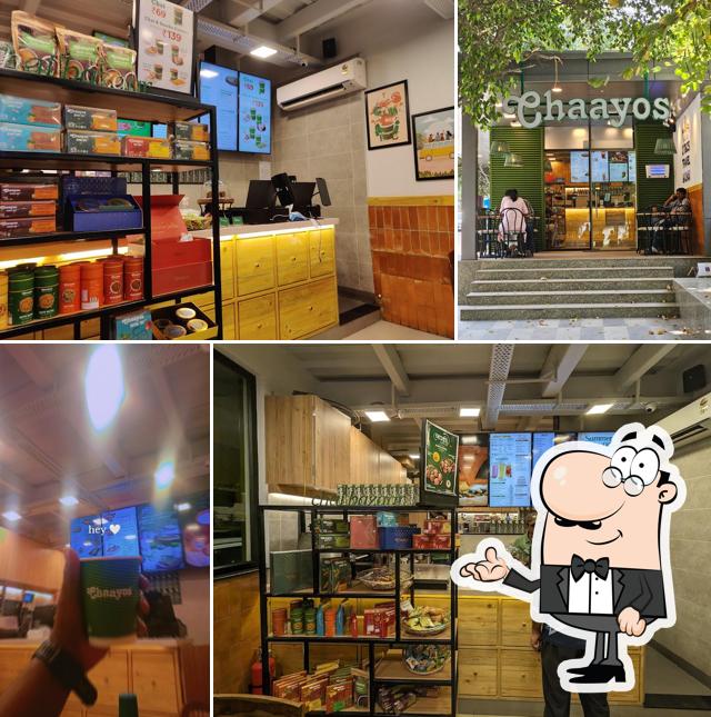 The interior of Chaayos Cafe at Raheja Mindspace