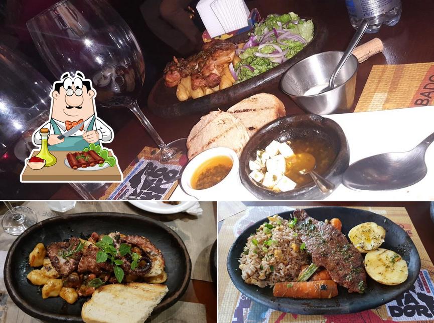 Costelas de porco em El Libertador Restaurante