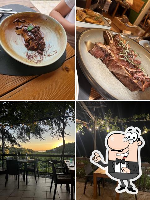 Gli interni di Osteria Metti