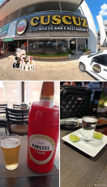 Confira a ilustração ilustrando comida e exterior no Cuscuz Cozinha de Bar e Restaurante