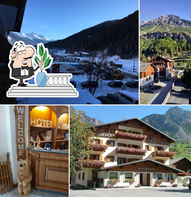 Goditi la vista dall'area esterna di Hotel Cima Piazzi