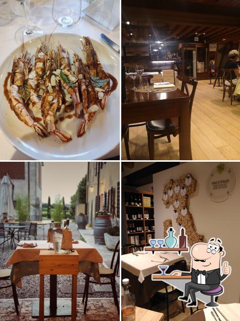 Gli interni di Osteria Tenuta Preella
