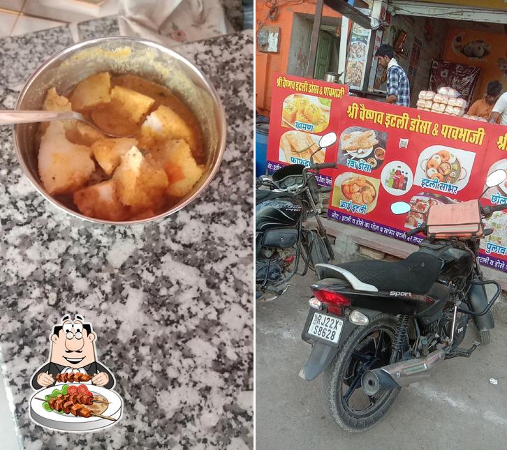Food at Shree vaishnav idli dosa and pav bhaji
