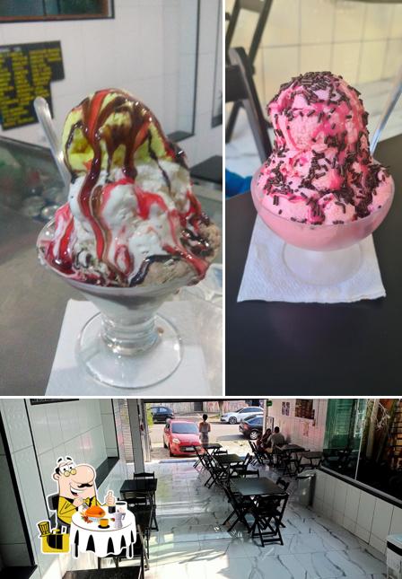 O Sorveteria marlene se destaca pelo comida e interior