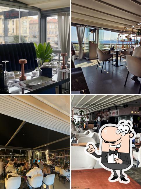 Gli interni di Azura - Lounge Eat Club