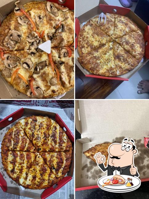 Pick various kinds of pizza