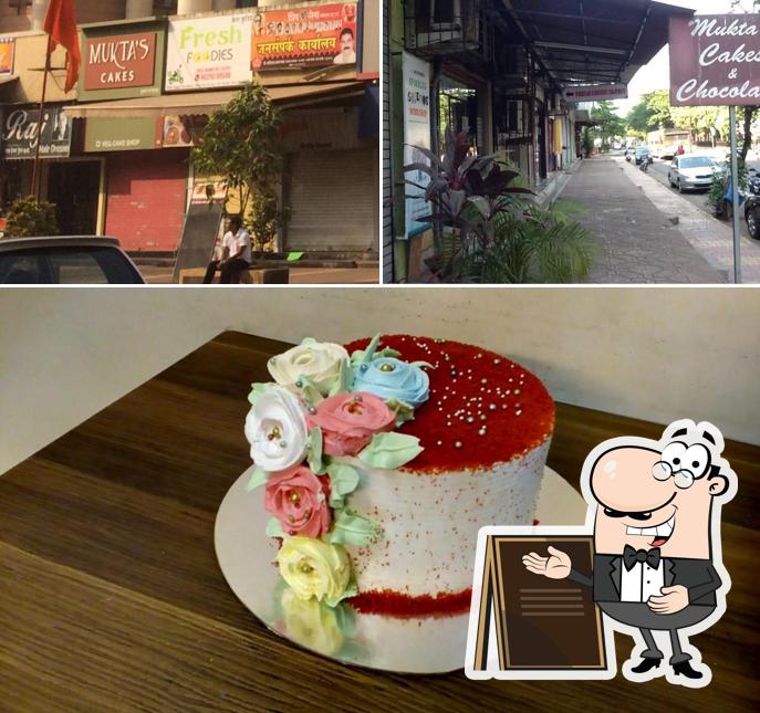 The restaurant's exterior and food