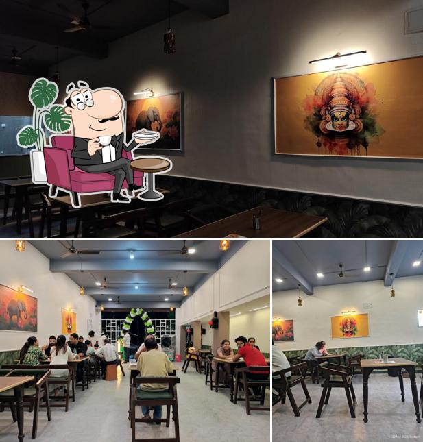 The interior of The Dakshinam cafe