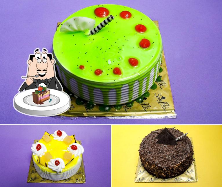 Chocolate cake at Souffle