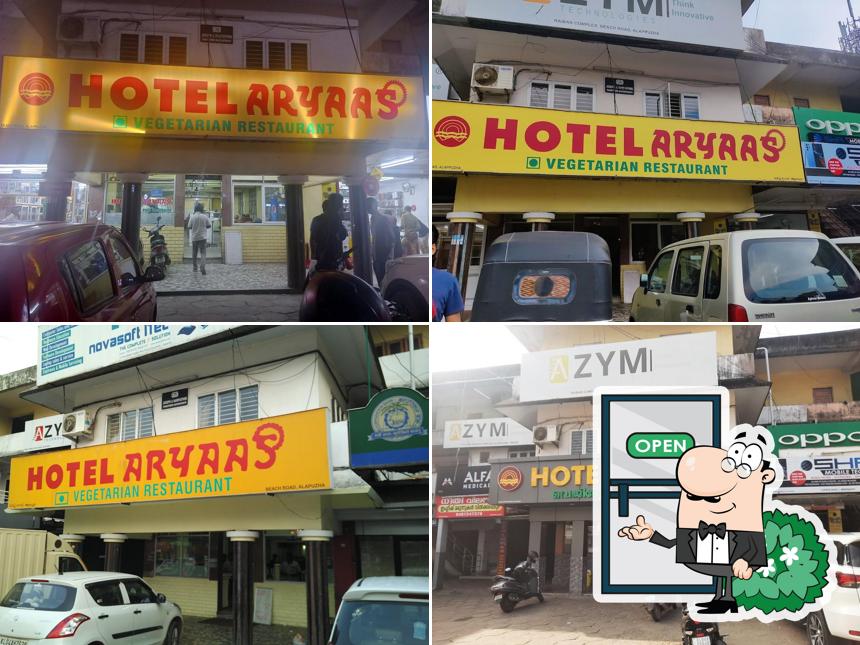 You can get some fresh air at the outside area of Hotel Aryaas