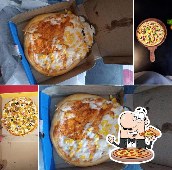 Get pizza at Crazy About Pizzaa