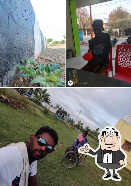 The picture of interior and exterior at DURGA HOTEL, THACHUR