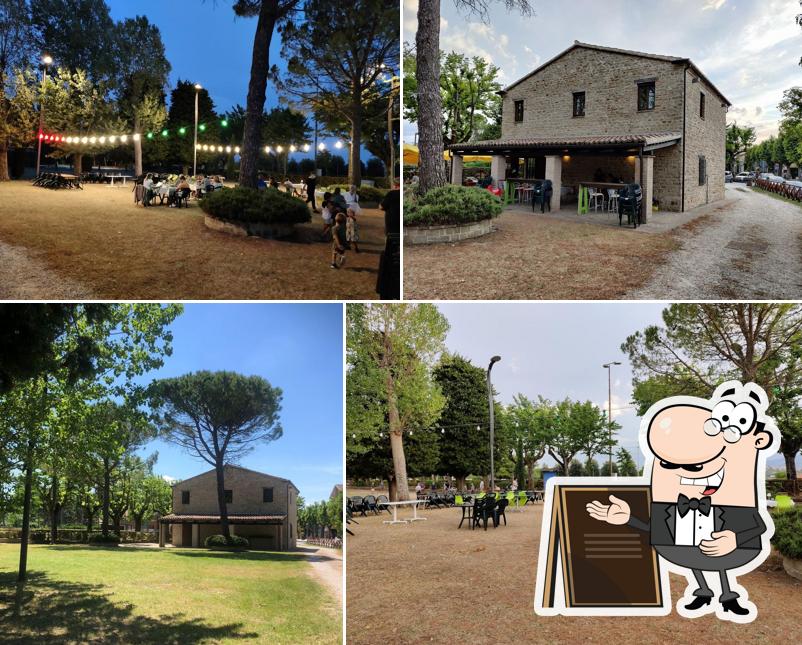 Gli esterni di Party Uptown - Pizzeria Parco Colle Celeste Maiolati