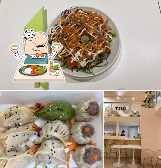 Questa è la foto che presenta la cibo e interni di TAO Poke & DimSum