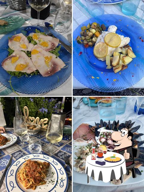 Piatto di formaggi al Trattoria di pesce Il Giardino