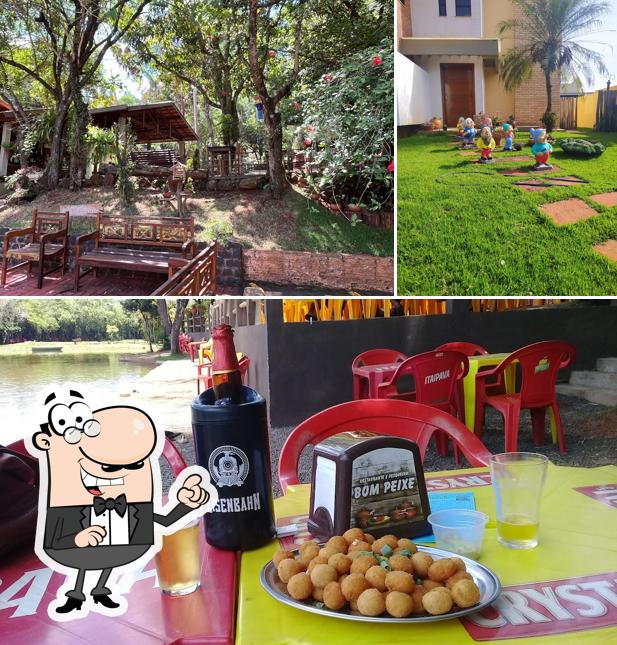 O interior do Restaurante Pesqueiro Bom Peixe