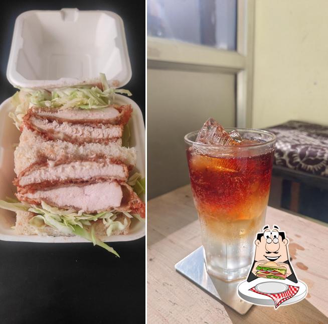 Club sandwich at Sama Coffee Bar