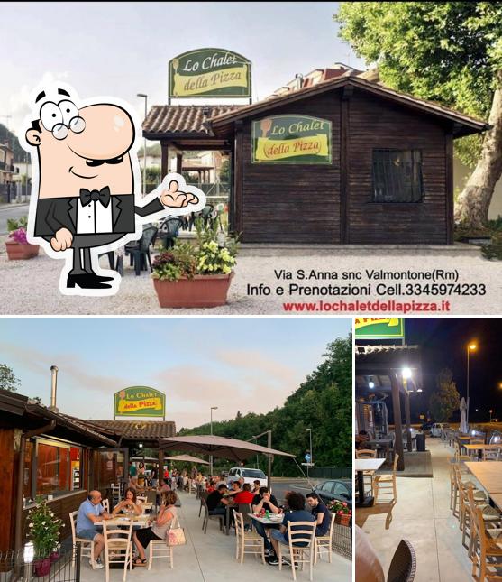 Gli interni di Lo Chalet della Pizza