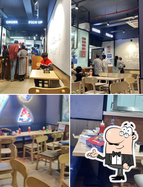 The interior of Domino's Pizza Zadeshwar, Bharuch