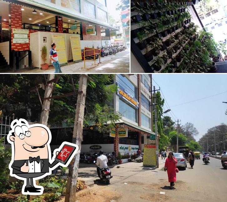 Check out the outside area of Arogya Ahaara Nammura JP Nagar