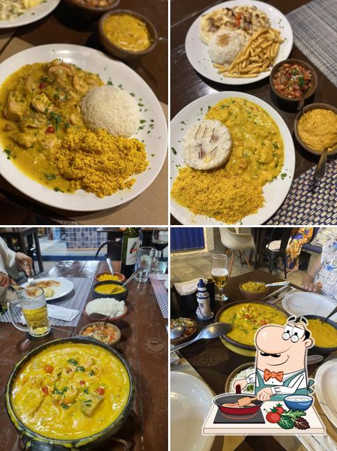 Curry de frango em Camarão Da Praia Restaurante
