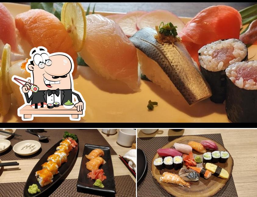 Sushi rolls are offered by Hokkaido Japanese Restaurant