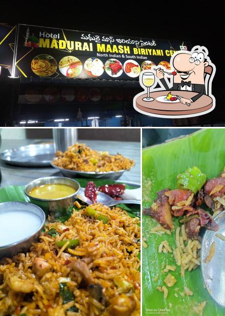 Food at Madurai maash biriyani centre
