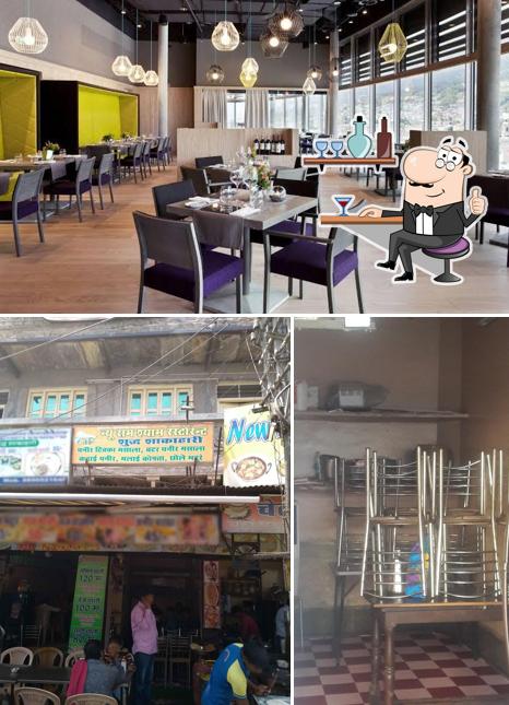 The interior of New Ram Shyam Restaurant
