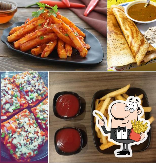 Order chips at Aspirants Cafe