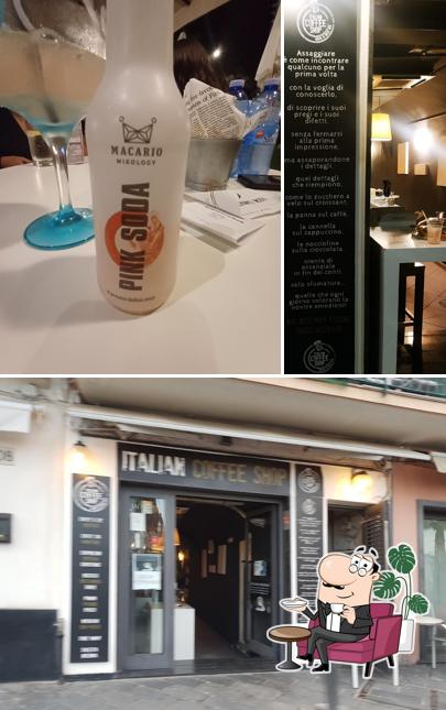 Dai un'occhiata agli interni di Italian coffee shop