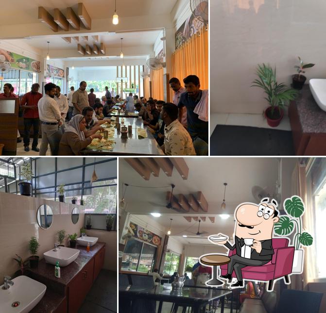 The interior of Hotel Keerthy