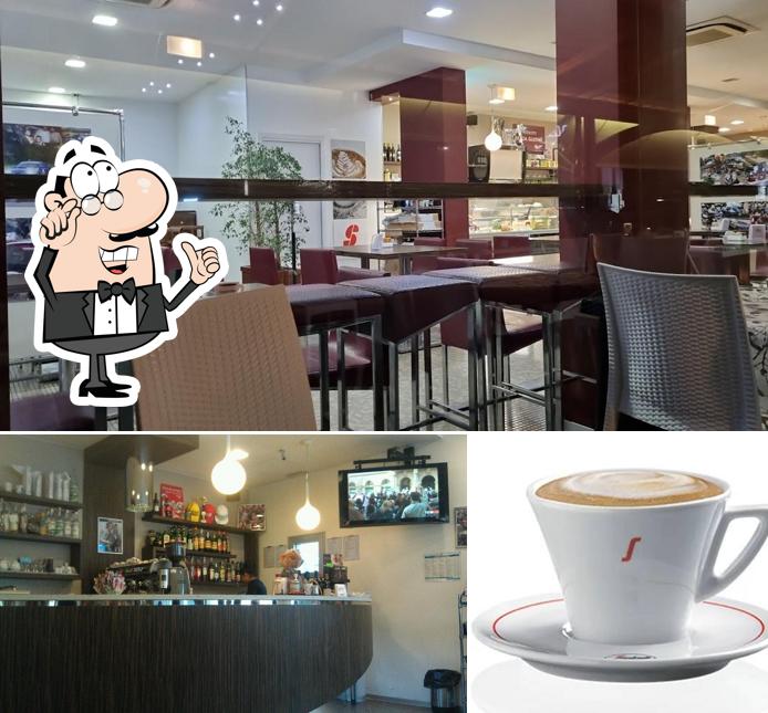 Bar Cappuccino si caratterizza per la interni e cibo