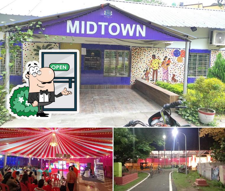 This is the image displaying exterior and food at Burnpur Midtown Club Restaurant