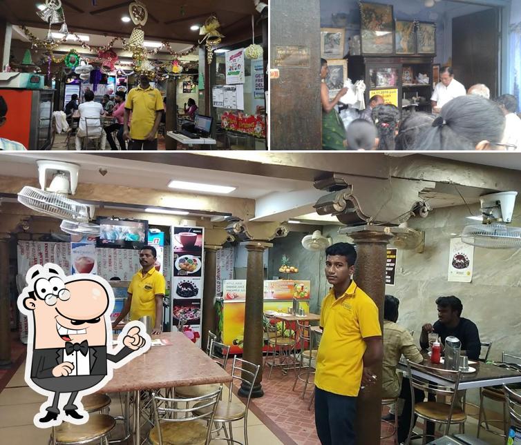 The interior of Aryaas Sweets & Bakery's