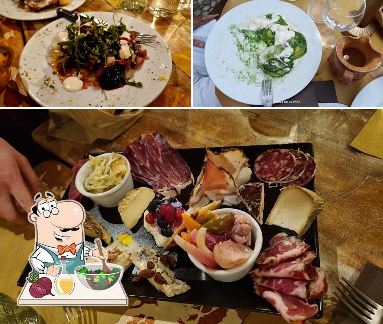 Insalata di barbabietole al Osteria Gatta e Gazzoia