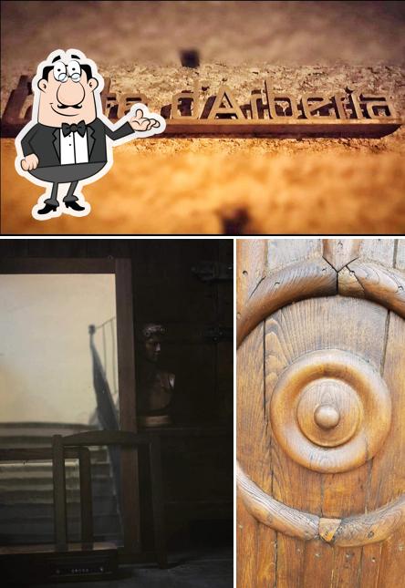 Gli interni di L’oste d’Arberia