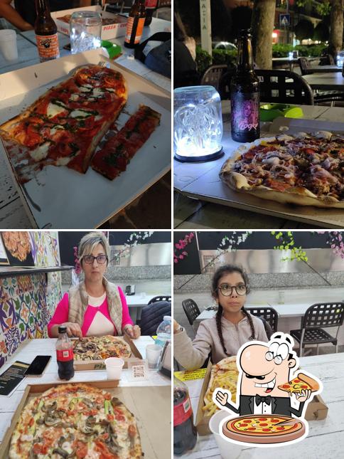 Scegli una pizza a La Rambla