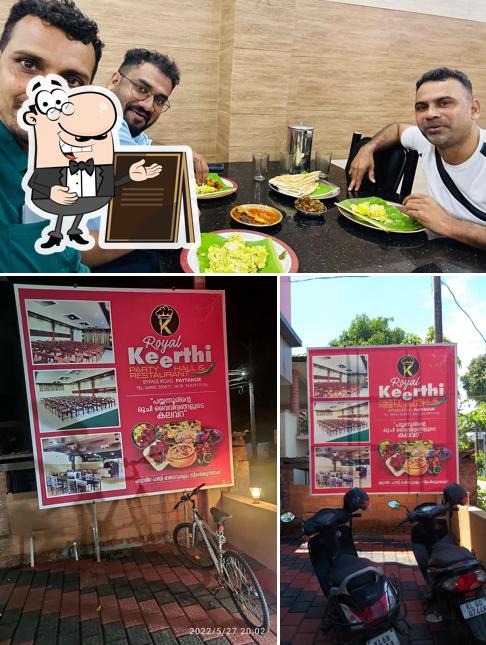 Among different things one can find exterior and food at Royal keerthi