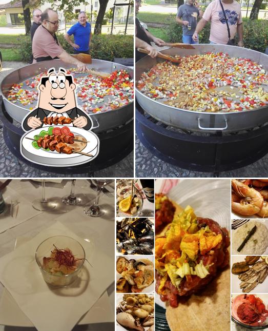 Platti al Trattoria Al Ponte