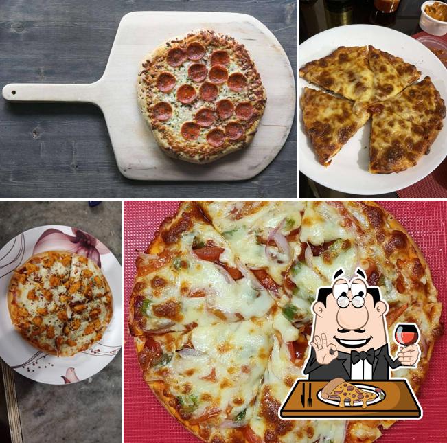 Pick various types of pizza