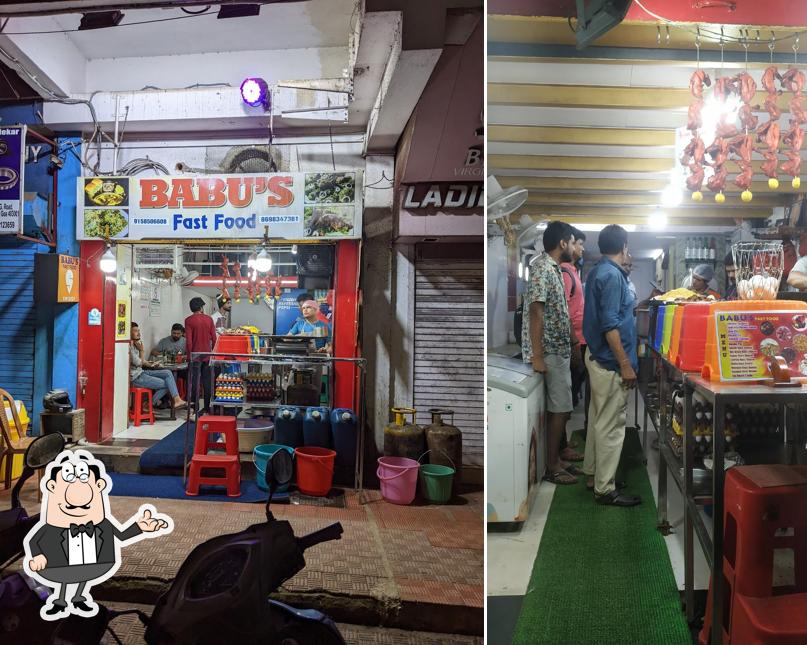 The interior of Babu's Fast Food