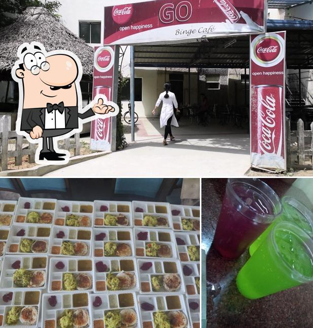 The interior of Go Binge Cafe