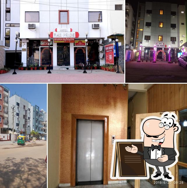 The exterior of Hotel The Pride