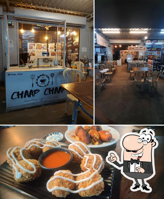 This is the image showing interior and food at Royal Delhi Chaap